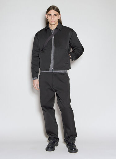 Padded Silk And Cotton Jacket Prada Padded Silk And Cotton Jacket Black pra0155004