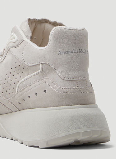 Alexander McQueen High Top Court Sneakers Light Grey amq0149035