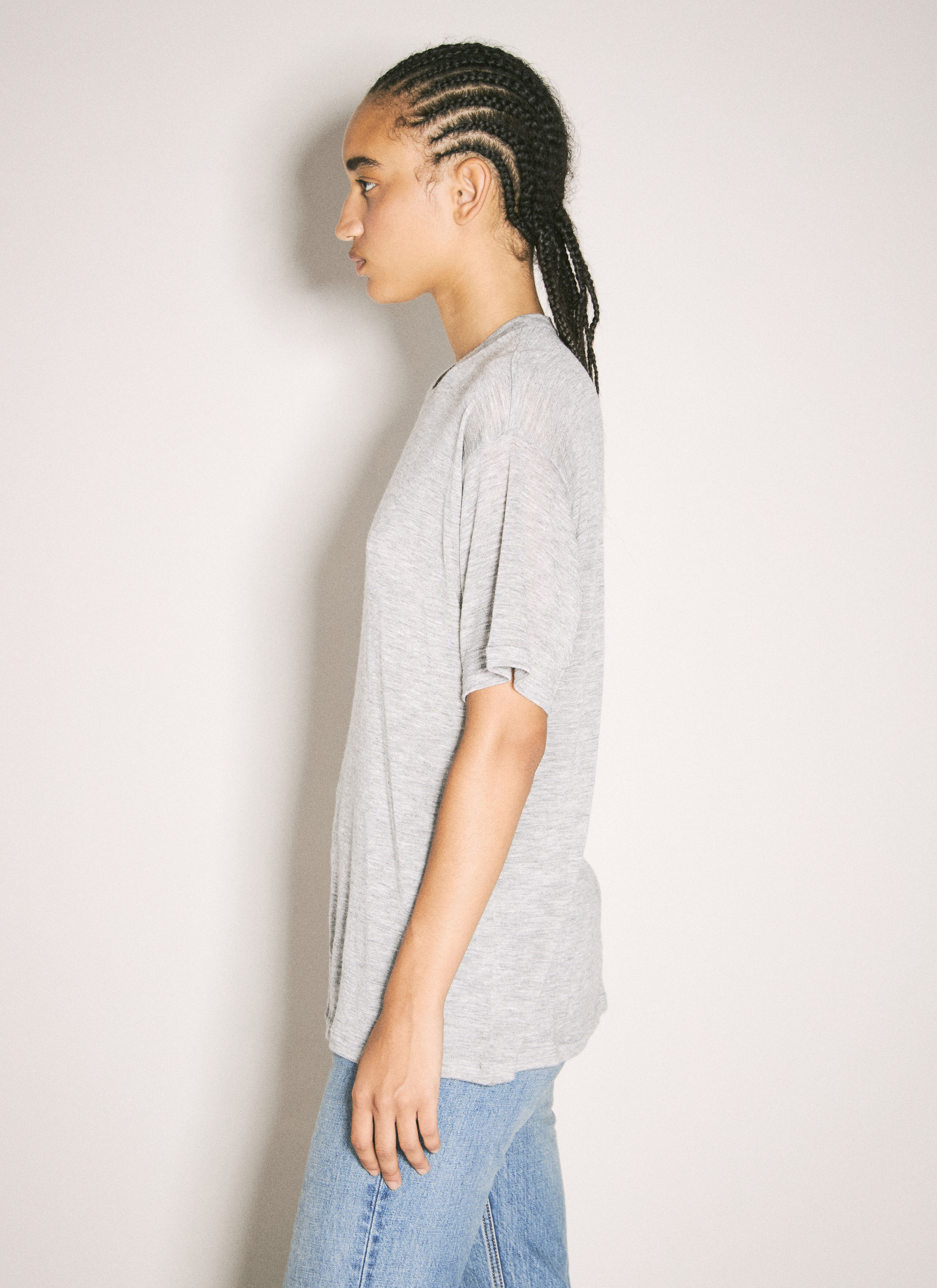 Saint laurent silk t shirt top
