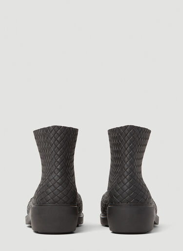 Bottega Veneta Leather Ankle Boots Black bov0154013