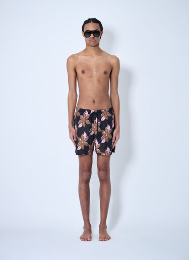 Gucci Printed Poplin Swim Shorts Brown guc0160010