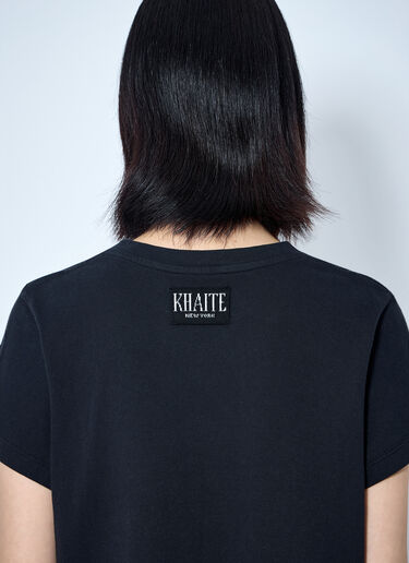 LN-CC® - Khaite: Cotton Jersey T-Shirt - Black Khaite Cotton Jersey T-Shirt Black kha0265017