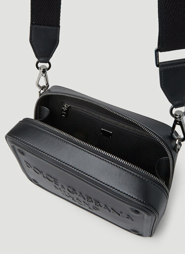 Logo Embossed Shoulder Bag Dolce & Gabbana Logo Embossed Shoulder Bag Black dol0151003