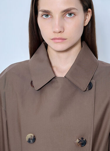 LN-CC® - Max Mara: Classic Cotton Trench Coat - Brown Max Mara Classic Cotton Trench Coat Brown max0265301