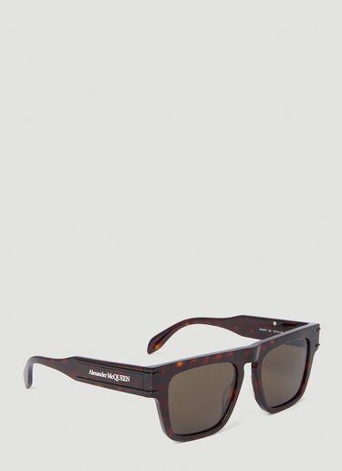 Alexander McQueen Square Sunglasses Brown amq0152042