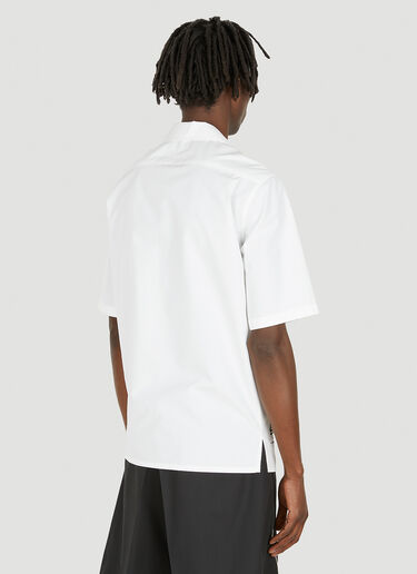 Alexander McQueen 프린트 반팔 셔츠 화이트 amq0148002
