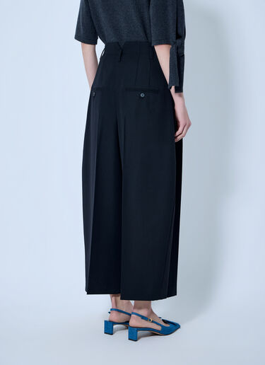 Jacquemus Le Pantalon Miami Wool Wide-Leg Pants  Black jac0266010