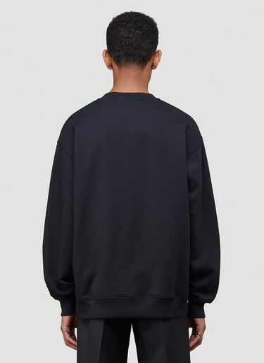 Acne Studios Oversized Face Sweatshirt Black acn0343004