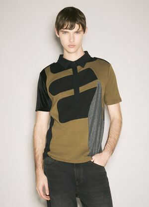 GmbH Patchwork Polo Shirt Green gmb0158003