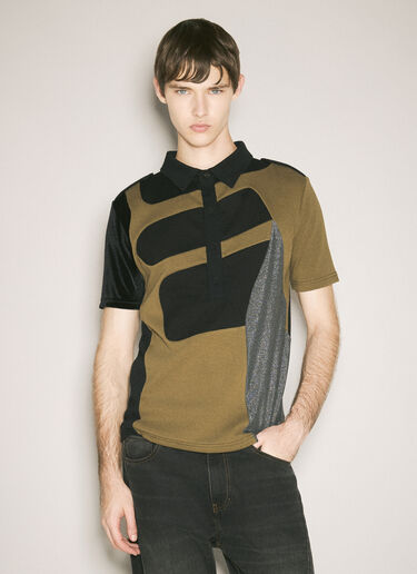 GmbH Patchwork Polo Shirt Green gmb0158003