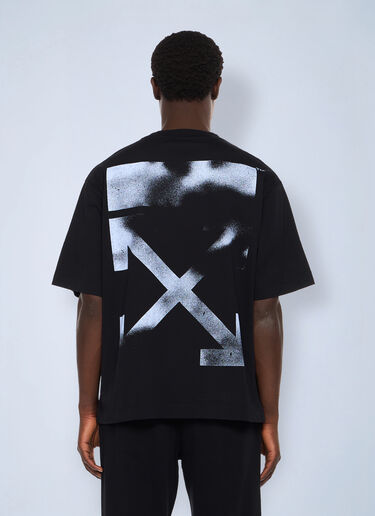 Off-White Stencil Arrow Skate Logo T-Shirt Black ofw0162001