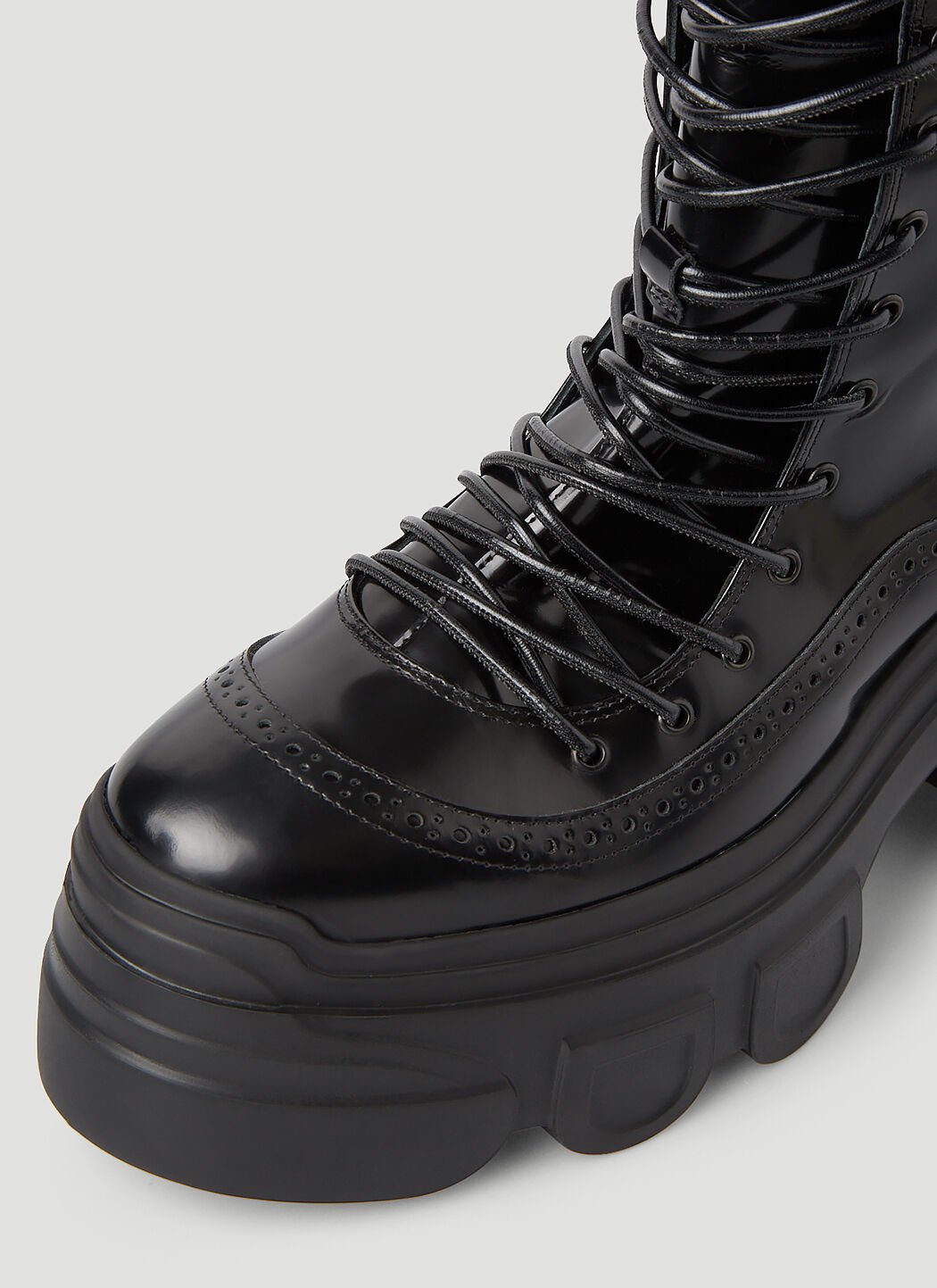 Simone Rocha Lace Up Boots in Black LN CC
