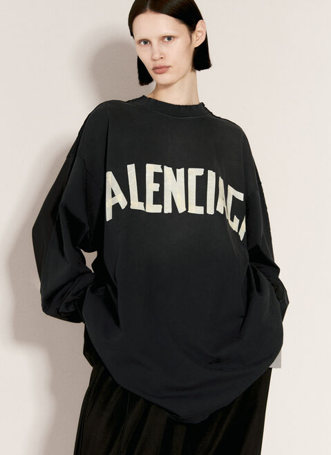 Balenciaga Double Front T-Shirt Black bal0256011