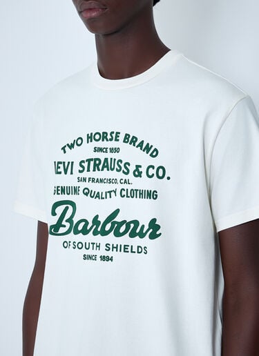 Logo Motif T-Shirt Levi's x Barbour Logo Motif T-Shirt White leb0162006