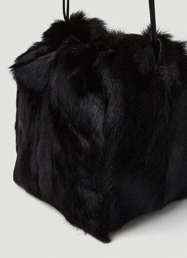 Jil Sander Dumpling 抽绳单肩包 黑色 jil0251055