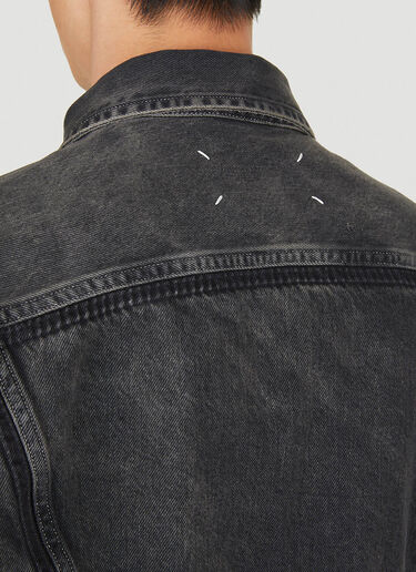 Maison Margiela Distressed Denim Jacket Black mla0150001