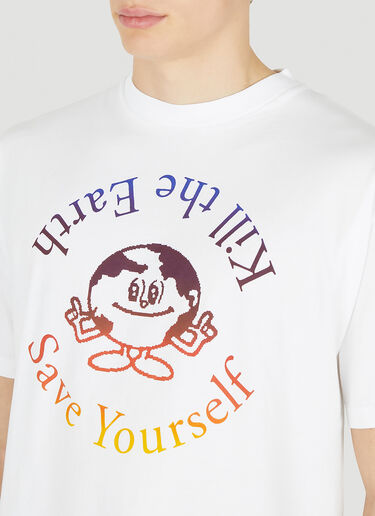 Aries Kill The Earth T-Shirt White ari0150017