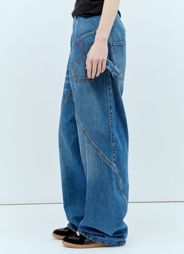 JW Anderson Twisted Workwear Jeans Blue jwa0255008