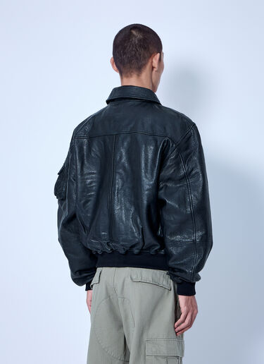 LN-CC® - Alpha Industries: CWU-36/P Leather UV Loose Bomber Jacket - Black Alpha Industries CWU-36/P Leather UV Loose Bomber Jacket Black alp0366006