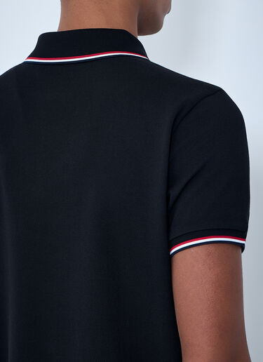 Moncler Logo Patch Polo Shirt Black mon0163035