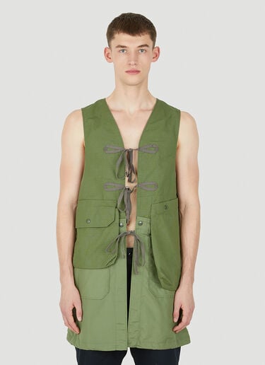 Engineered Garments Fishing Sleeveless Jacket Green egg0150012