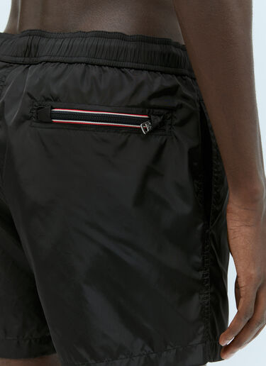 Moncler 로고 패치 스윔 쇼츠 블랙 mon0155017