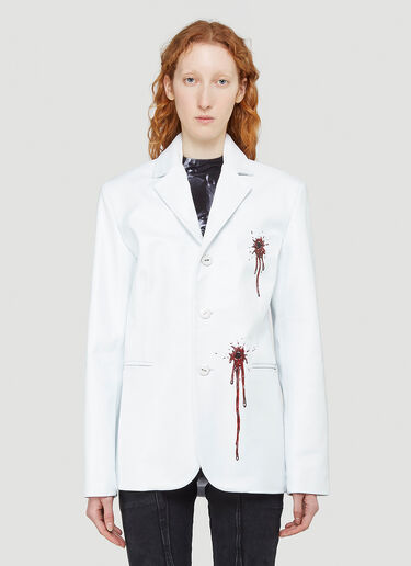 Mowalola Bloody Blazer White mow0240002