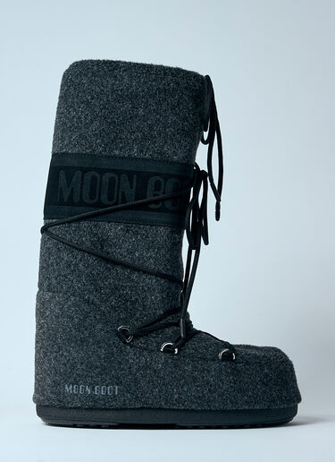 Moon Boot Icon Felt Boots Black mnb0360005