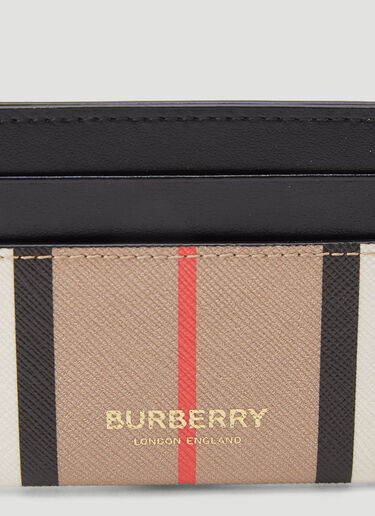 Burberry Sandon Heritage Stripe Card Holder Beige bur0243102
