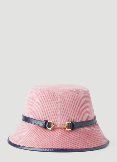 Gucci Horsebit Fedora Hat Pink guc0247243