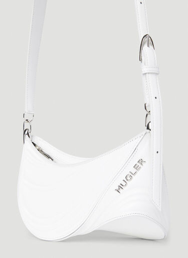 Mugler Spiral Curve 01 Shoulder Bag White mug0252040