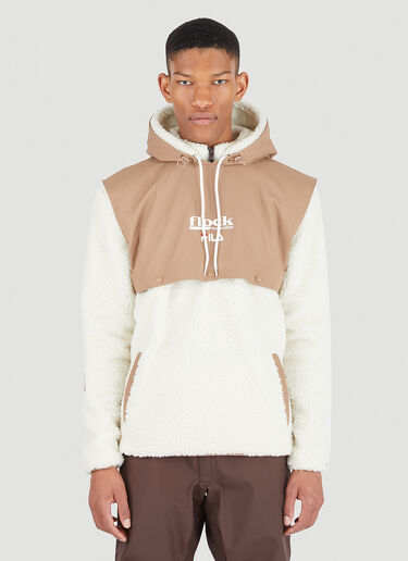 Fila x Flock Together Borg Hybrid Hooded Sweatshirt Beige fft0346002