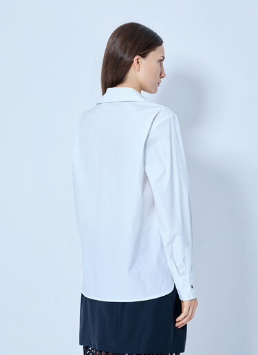 Max Mara Poplin Collar Shirt White max0265018
