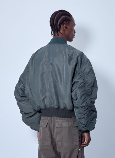LN-CC® - Rick Owens: Secchia Flight Bomber Jacket - Grey Rick Owens Secchia Flight Bomber Jacket Grey ric0166003