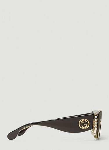 Gucci Crystal-Embellished Sunglasses Black guc0241092