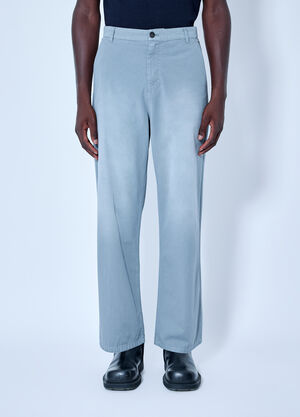 Miu Miu Garment-Dyed Twill Pants Grey miu0365009