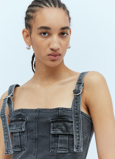 カーゴデニムトップ Blumarine カーゴデニムトップ ブラック blm0253005