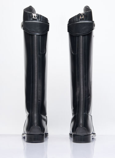 Dolce & Gabbana Knee-High Leather Boots Black dol0158008