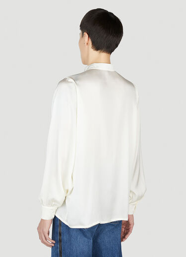 Saint Laurent Mandarin Shirt White sla0152001