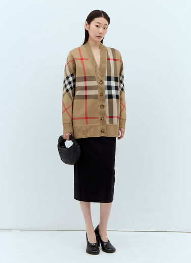Burberry Caragh 格纹开衫 米色 bur0246099