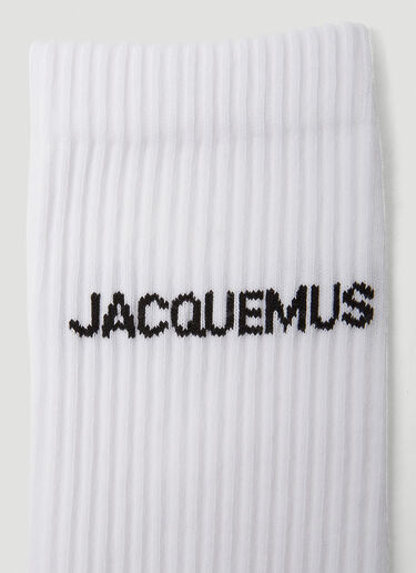Jacquemus Les Chaussettes Socks White jac0351003