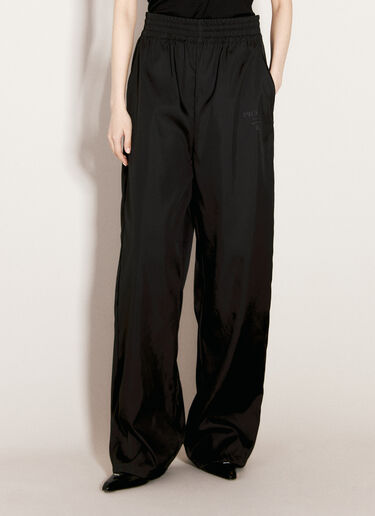 Prada Re-Nylon Wide Leg Pants Black pra0249010