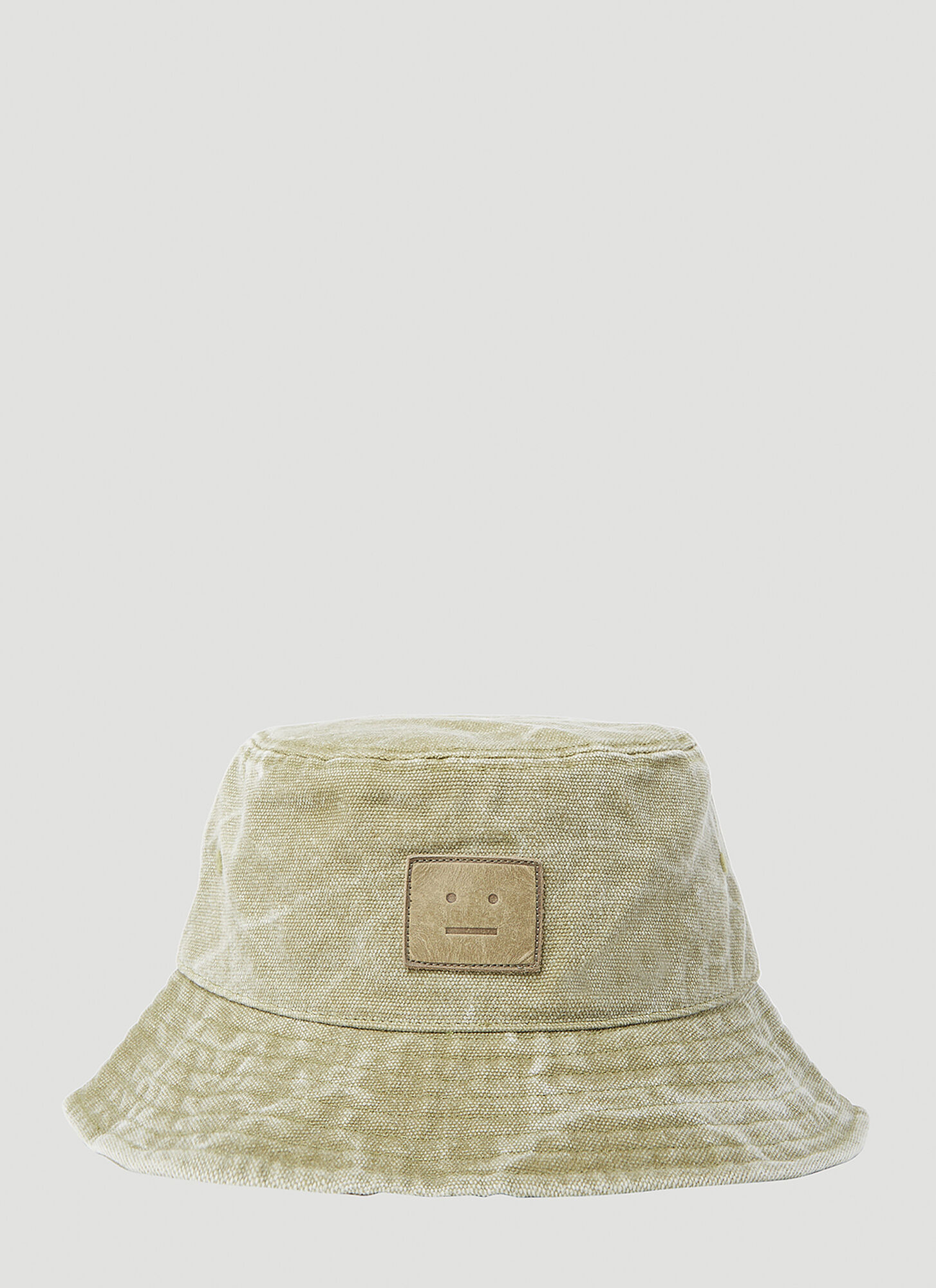 Shop Acne Studios Marbleized Bucket Hat In Khaki