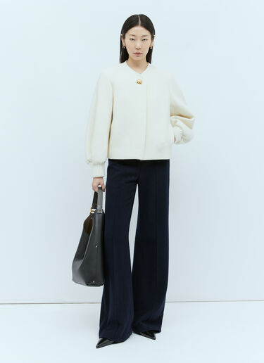 Chloé 칼라리스 피티드 재킷 크림 chl0255001