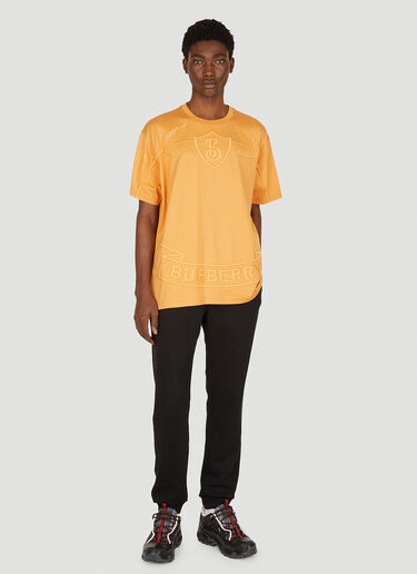 Burberry Logo Embroidery T-Shirt Orange bur0151026