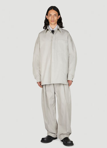 Twill Pleated Pants Bottega Veneta Twill Pleated Pants Grey bov0154002