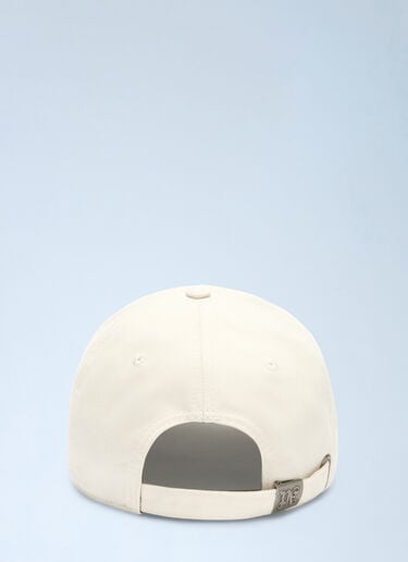 Logo Motif Baseball Cap Palm Angels Logo Motif Baseball Cap White pma0360001