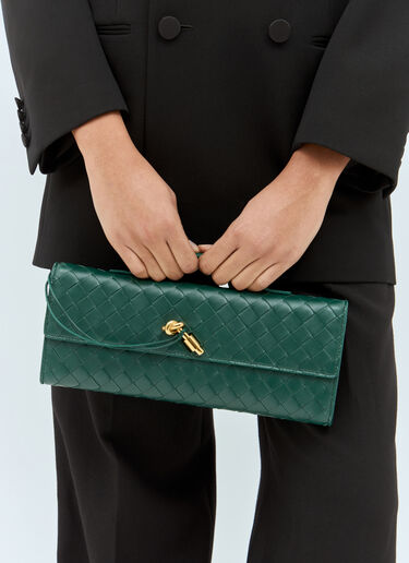 Bottega Veneta Andiamo 长款手拿包 绿色 bov0258013