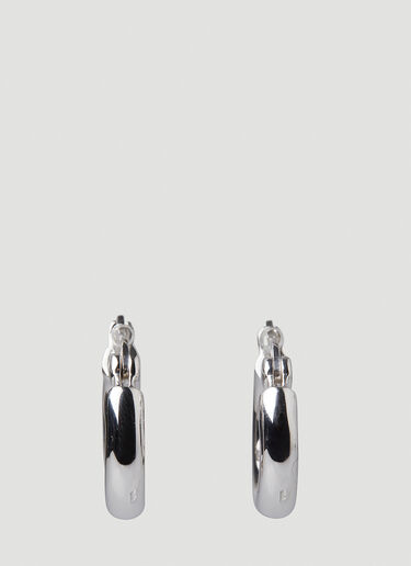 Tom Wood Classic Thick Small Hoop Earrings Silver tmw0248023