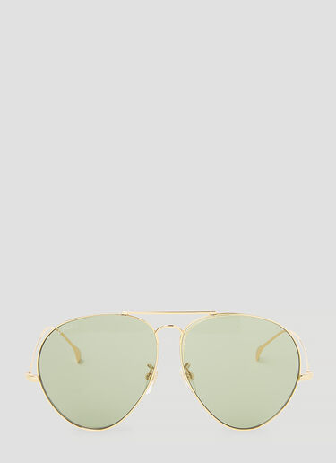 Gucci Navigator Frame Sunglasses Gold gus0154010